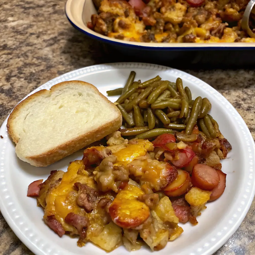 Cheesy Smoked Sausage and Potatoes Skillet