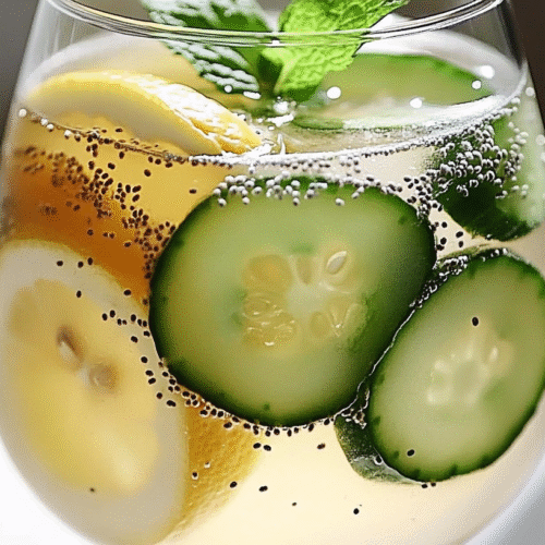 Natural zepbound drink recipe with lemon, honey, ginger for weight loss